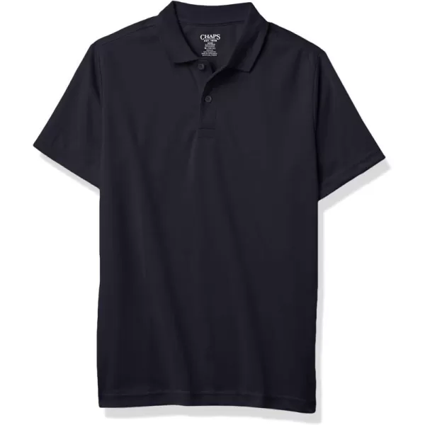 Chaps Boys' School Uniform Performance Short Sleeve Solid Polo 3-Pack