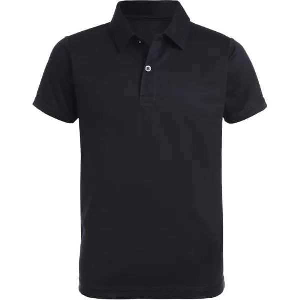 Chaps Boys' School Uniform Sensory-Friendly Short Sleeve Performance Polo