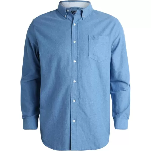 Chaps Men's Big and Tall Shirt - Button Down Oxford Shirt - Causal Long Sleeve Cotton Shirt for Men 