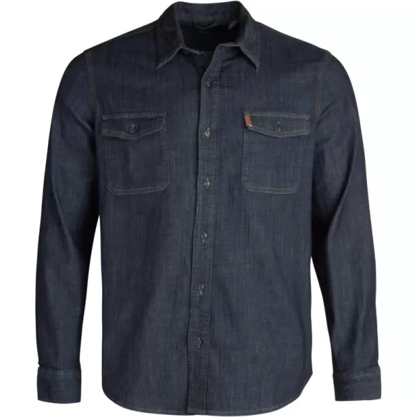 Chaps Mens Big and Tall Shirt - Comfort Stretch Button Down Denim Shirt - Long Sleeve Collared Shirt for Men, L-4X Big &amp; Tall