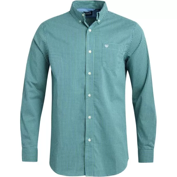 Chaps Men's Button Down Shirt - Long Sleeve Collared Shirt for Men: Wrinkle-Resistant, Sustainable 