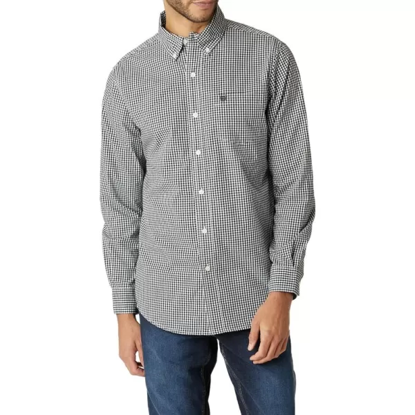 Chaps Men's Button Down Shirt - Long Sleeve Collared Shirt for Men: Wrinkle-Resistant, Sustainable 