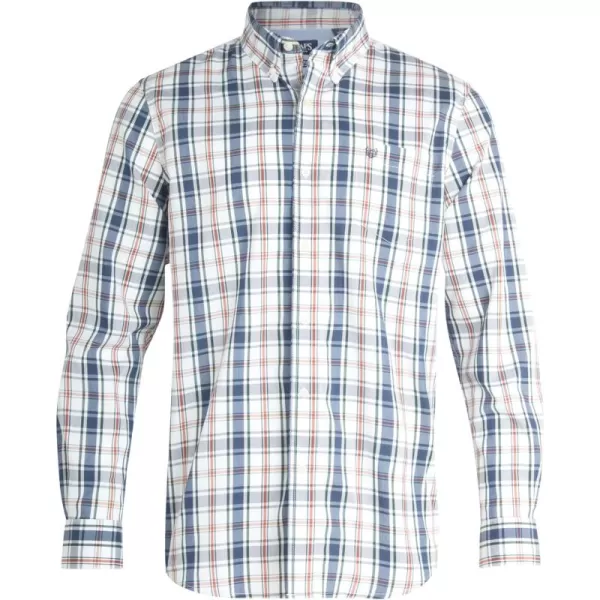 Chaps Men's Button Down Shirt - Long Sleeve Collared Shirt for Men: Wrinkle-Resistant, Sustainable 