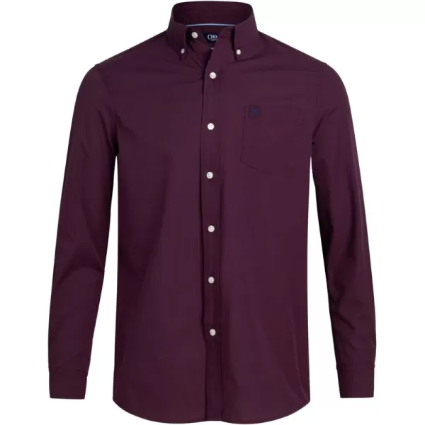 Chaps Men's Button Down Shirt - Long Sleeve Collared Shirt for Men: Wrinkle-Resistant, Sustainable 