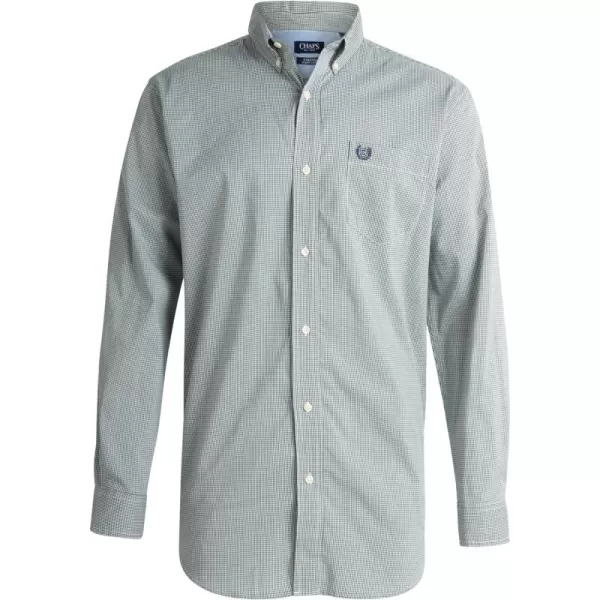 Chaps Men's Button Down Shirt - Long Sleeve Collared Shirt for Men: Wrinkle-Resistant, Sustainable 