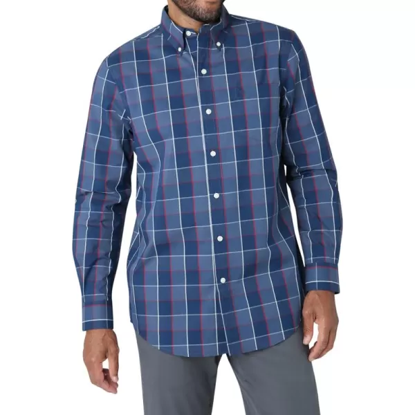 Chaps Men's Button Down Shirt - Long Sleeve Collared Shirt for Men: Wrinkle-Resistant, Sustainable 