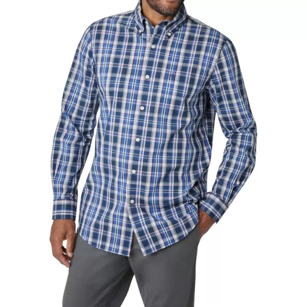 Chaps Men's Button Down Shirt - Long Sleeve Collared Shirt for Men: Wrinkle-Resistant, Sustainable 