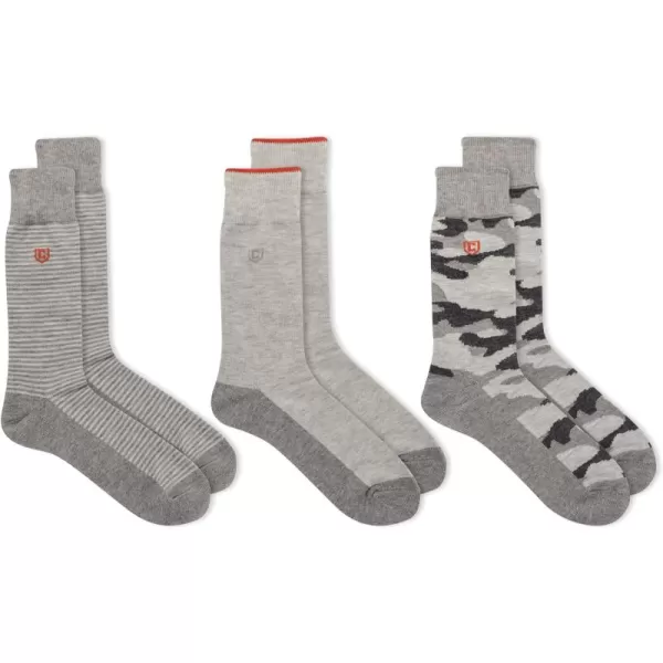 Chaps Men's Casual Dress Cushioned Crew Socks-3 Pair Pack-Classic Fashion Designs)