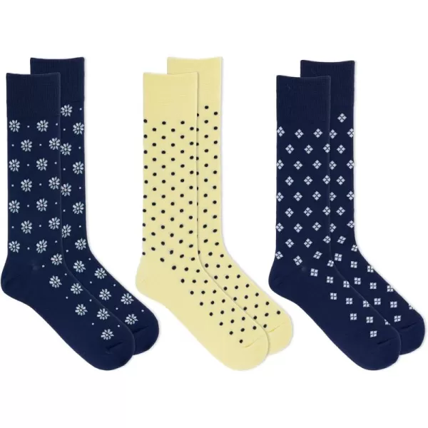 Chaps Men's Casual Dress Cushioned Crew Socks-3 Pair Pack-Classic Fashion Designs
