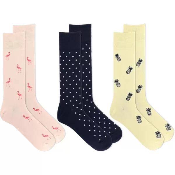 Chaps Men's Casual Fashion Cushioned Crew Socks-3 Pair Pack-Classic Designs with Stretch Blend