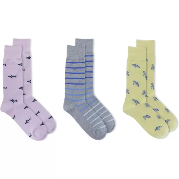 Chaps Men's Casual Fashion Cushioned Crew Socks-3 Pair Pack-Classic Designs with Stretch Blend