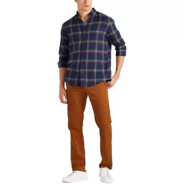 Chaps Men's Classic Fit Long Sleeve Performance Flannel Shirt