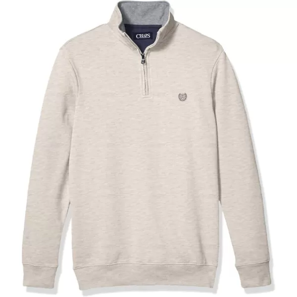 Chaps Men's Classic Fit Textured Quarter Zip Sweater