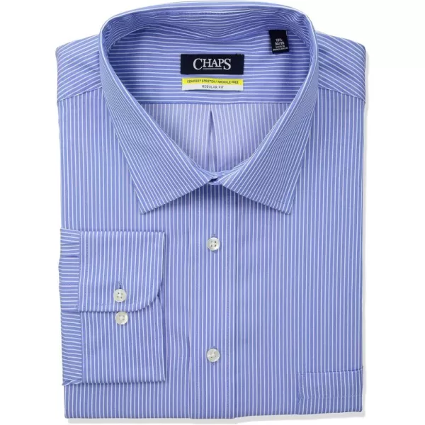 Chaps Men's Dress Shirt Regular Fit Stretch Collar Stripe