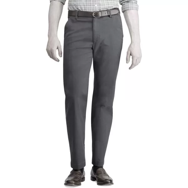 Chaps Men’s Flat Front Straight Fit Stretch Cotton Twill Fit 5-Pocket Pant