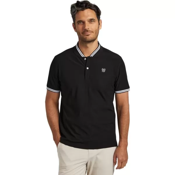 Chaps Mens Golf Shirt - UPF 50+ Lightweight Performance Pique Henley T-Shirt - Dry Fit Short Sleeve Golf Shirt for Men, S-XXL