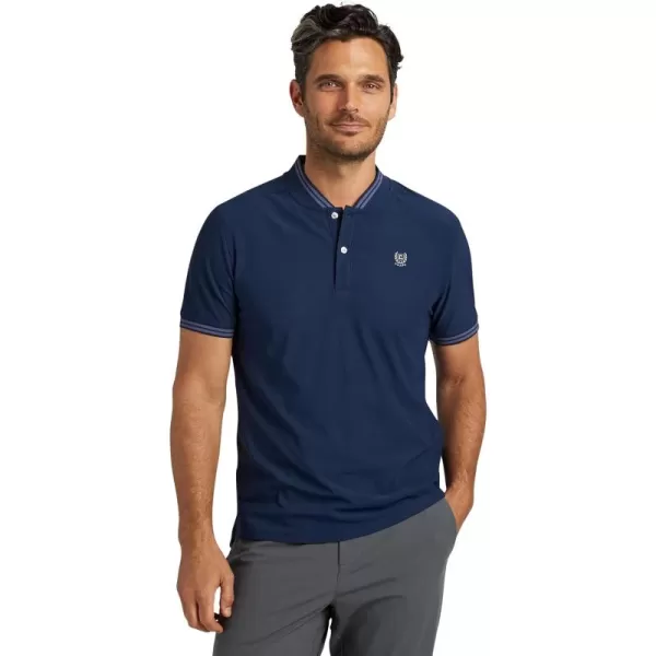 Chaps Mens Golf Shirt - UPF 50+ Lightweight Performance Pique Henley T-Shirt - Dry Fit Short Sleeve Golf Shirt for Men, S-XXL