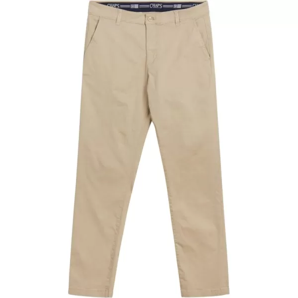 Chaps Men's Khaki Pants - Slim Fit Comfort Stretch Cotton Pant - Casual Chinos with Flex Waistband for Men