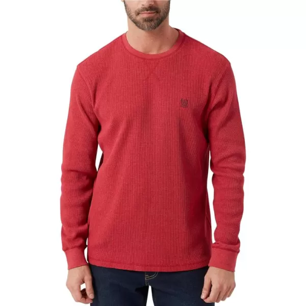 Chaps Men's Long Sleeve Shirt - Casual Thermal Crewneck Shirt - Waffle Knit Shirt for Men 