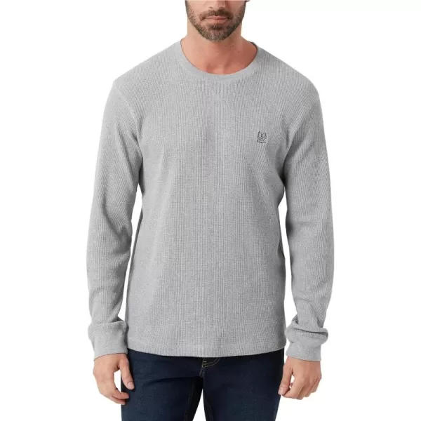 Chaps Men's Long Sleeve Shirt - Casual Thermal Crewneck Shirt - Waffle Knit Shirt for Men 