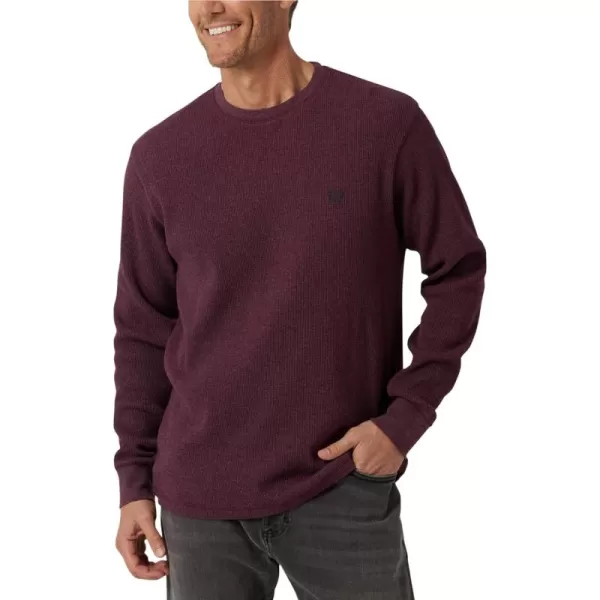 Chaps Men's Long Sleeve Shirt - Casual Thermal Crewneck Shirt - Waffle Knit Shirt for Men 