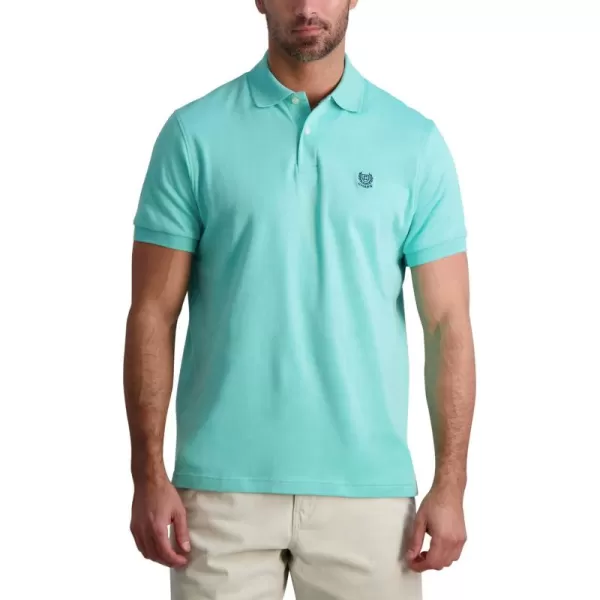 Chaps Men's Polo Shirt - Classic Fit Short Sleeve 2-Button Double Knit Cotton Polo Shirt 