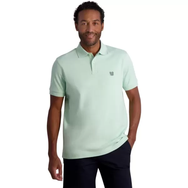 Chaps Men's Polo Shirt - Classic Fit Short Sleeve 2-Button Double Knit Cotton Polo Shirt 