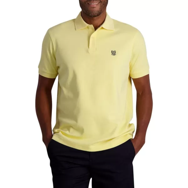 Chaps Men's Polo Shirt - Classic Fit Short Sleeve 2-Button Double Knit Cotton Polo Shirt 