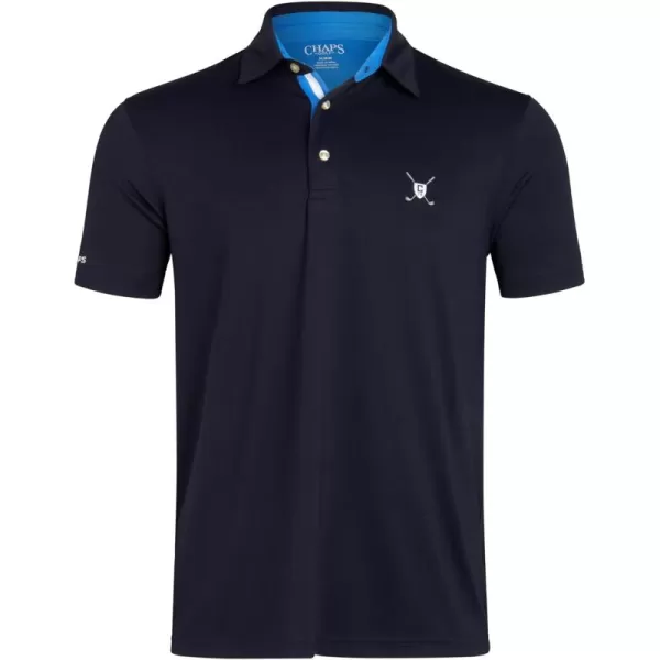 Chaps Men's Polo Shirt - Dry Fit Performance Short Sleeve Golf Polo Shirt for Men 