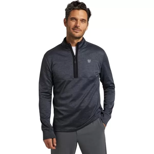 Chaps Men’s Quarter Zip Sweater - UPF 50+ Lightweight Dry Fit Sweater Fleece Golf Pullover for Men 