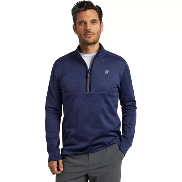 Chaps Men’s Quarter Zip Sweater - UPF 50+ Lightweight Dry Fit Sweater Fleece Golf Pullover for Men 