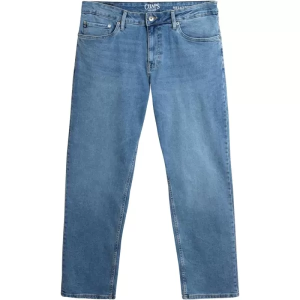 Chaps Men's Relaxed Fit Jeans - Straight Leg Stretch Comfort Denim Jeans for Men