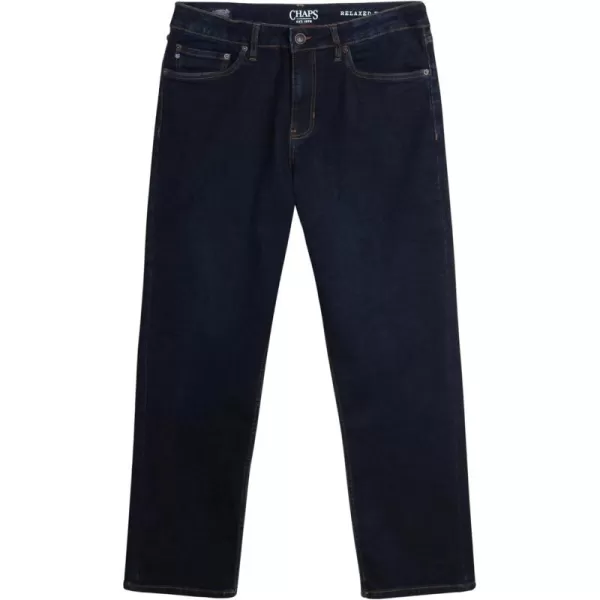 Chaps Men's Relaxed Fit Jeans - Straight Leg Stretch Comfort Denim Jeans for Men