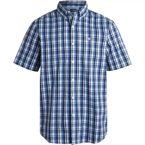 Chaps Men's Shirt - Classic Fit Short Sleeve Button Down Collared Shirt 