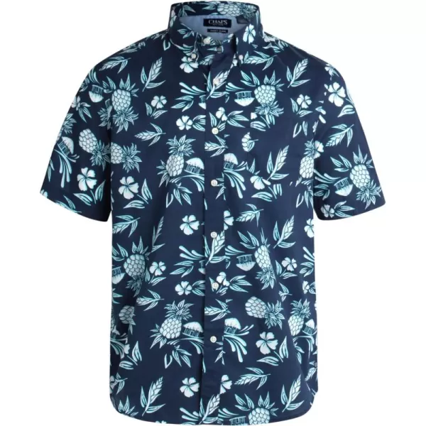 Chaps Men's Shirt - Classic Fit Short Sleeve Button Down Collared Shirt 