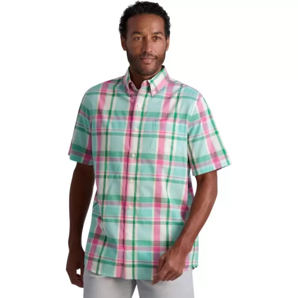 Chaps Men's Shirt - Classic Fit Short Sleeve Button Down Collared Shirt 