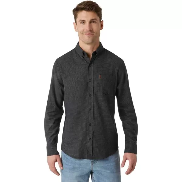 Chaps Men's Shirt - Comfort Stretch Button Down Flannel Shirt - Long Sleeve Heavyweight Plaid Shirt for Men 