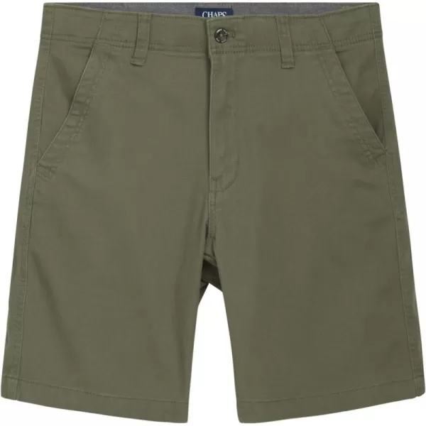 Chaps Men's Shorts - Classic Fit Khaki Shorts - Flat Front Above The Knee Shorts for Men 