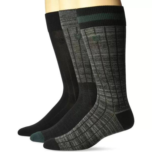 Chaps Men's Super Soft Casual Colorblock Stripe Crew Socks-3 Pair Pack-Flat Knit Cushion