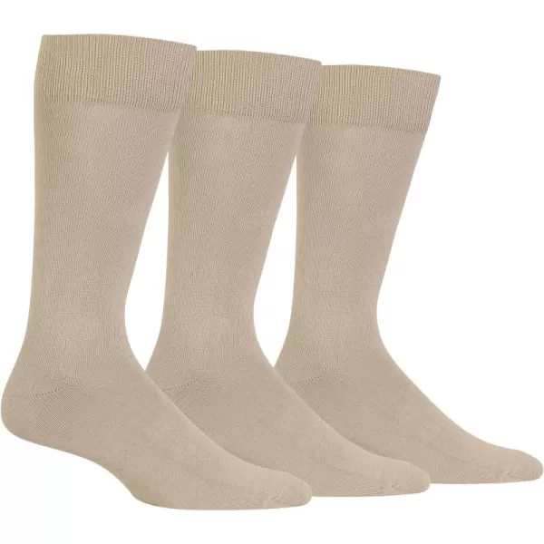 Chaps Men's Super Soft Dress Crew Socks-3 Pair Pack-Patterns and Textures