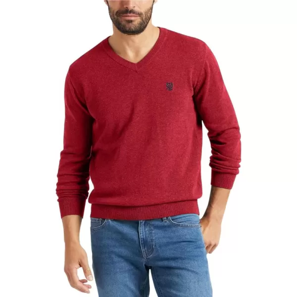 Chaps Men's Sweater - 100% Cotton Lightweight Long Sleeve V-Neck Pullover - Classic Fit Casual Sweater for Men 