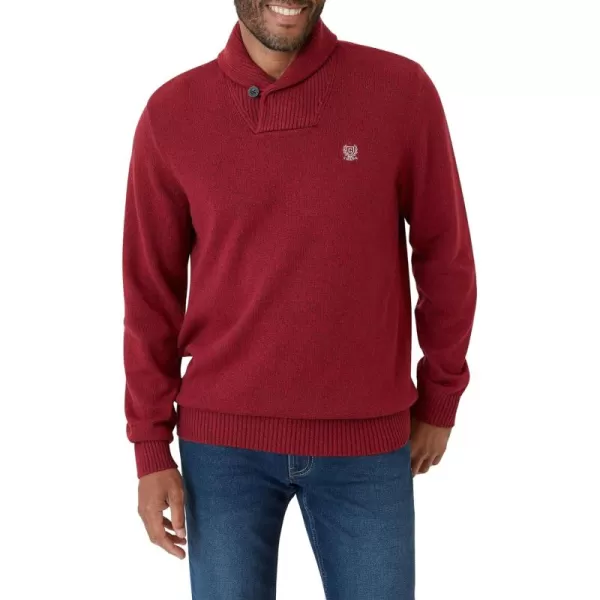 Chaps Men's Sweater – Midweight Cotton Pullover Sweater with Twist Shawl Collar 