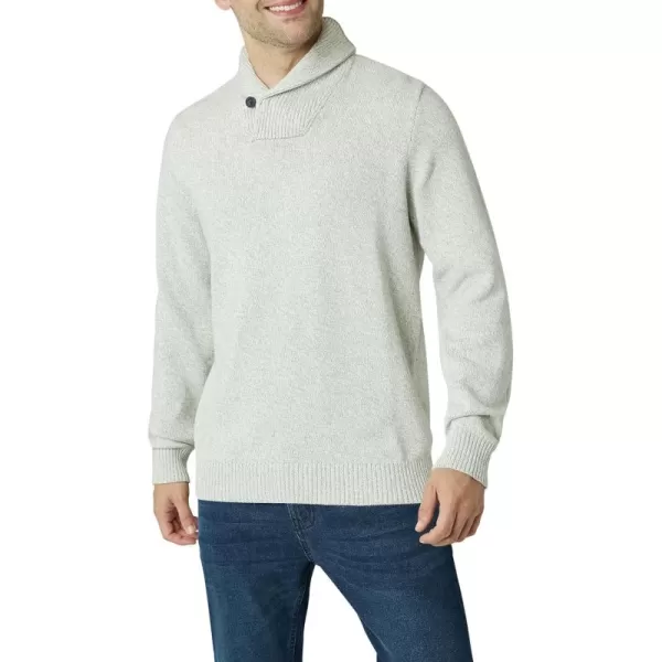 Chaps Men's Sweater – Midweight Cotton Pullover Sweater with Twist Shawl Collar 