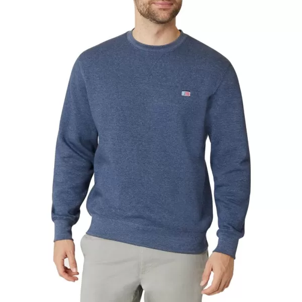 Chaps Men's Sweatshirt - Classic Fit Fleece Crewneck Pullover Sweatshirt for Men 