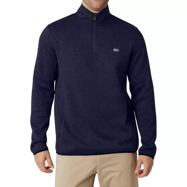 Chaps Men's Sweatshirt - Coastal Fleece Quarter Zip Pullover Sweatshirt for Men 
