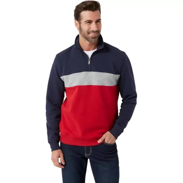 Chaps Men's Sweatshirt - Coastal Fleece Quarter Zip Pullover Sweatshirt for Men 