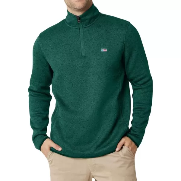 Chaps Men's Sweatshirt - Coastal Fleece Quarter Zip Pullover Sweatshirt for Men 