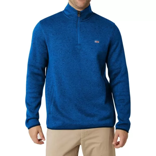 Chaps Men's Sweatshirt - Coastal Fleece Quarter Zip Pullover Sweatshirt for Men 