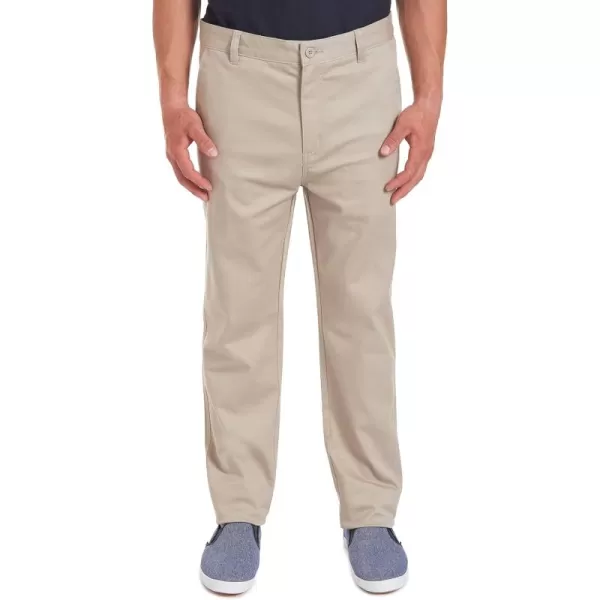 Chaps Men's Young Uniform Flat Front Twill Pant