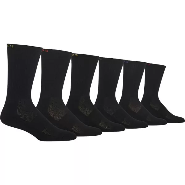 Chaps Sport Cushioned Repreve Athletic Socks-6 Pair Pack-Breathable Front Mesh and Arch Support, Men's Shoe Size: 6-12